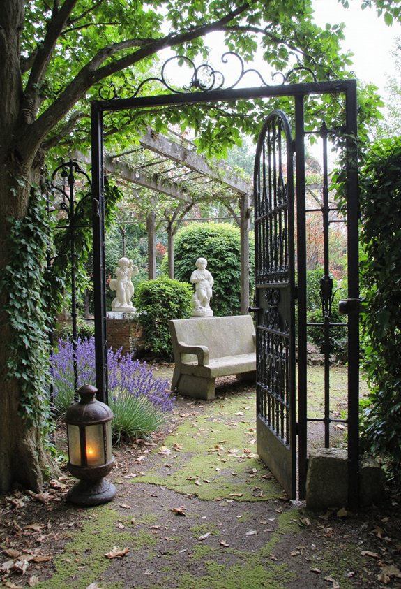 antique garden gate charm