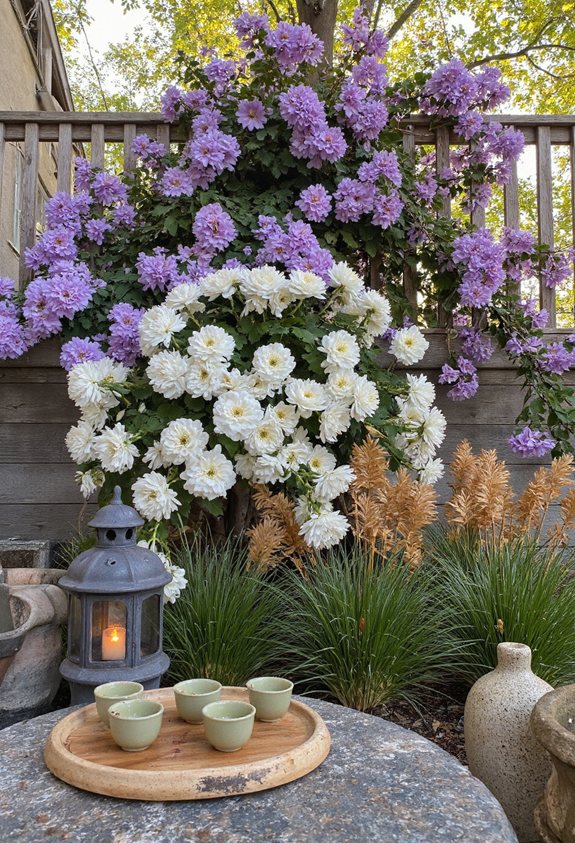 autumn pastel blooming anemones