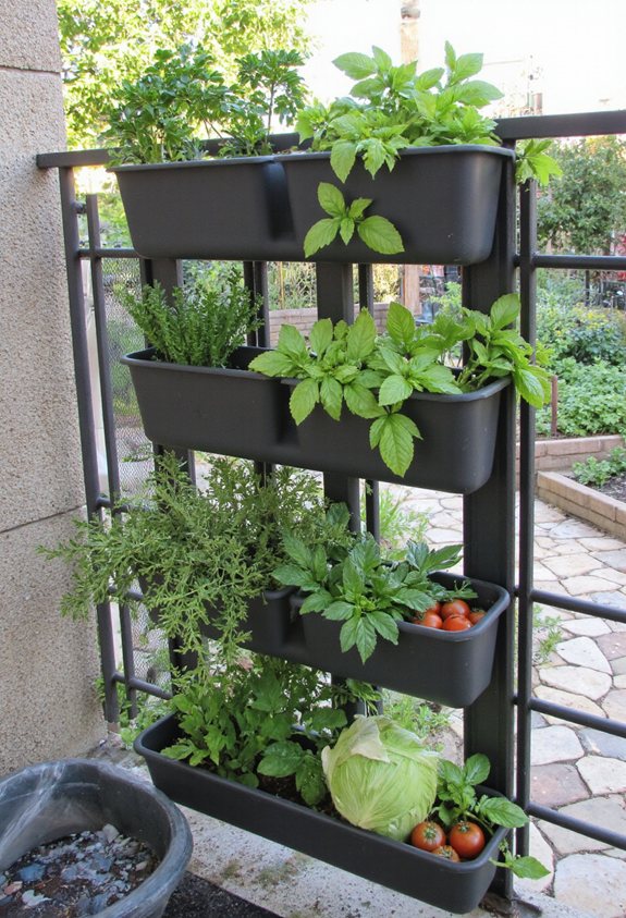 balcony vertical pocket garden