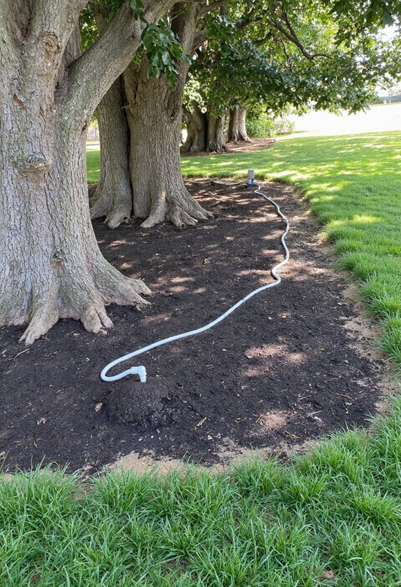 base drip irrigation setup