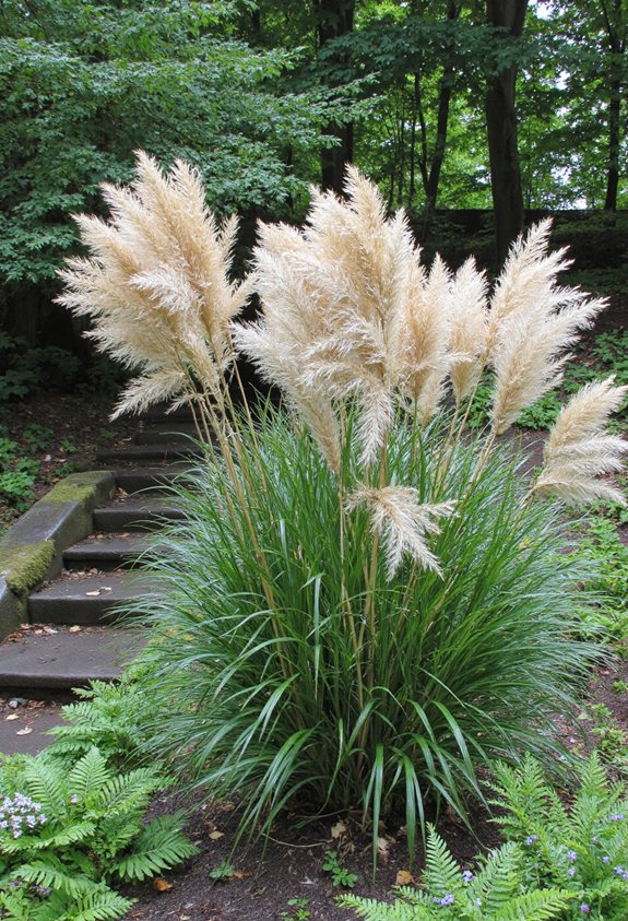 cinematic layered swaying grasses