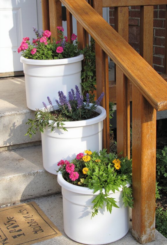 colorful plastic bin d cor