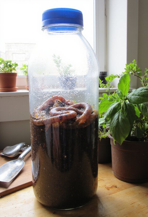 compact diy worm composting