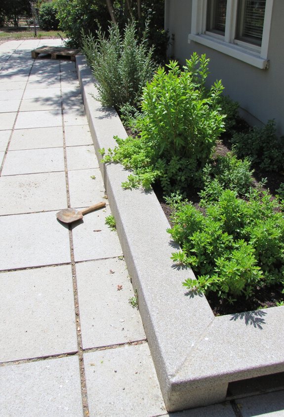 compact garden concrete oasis