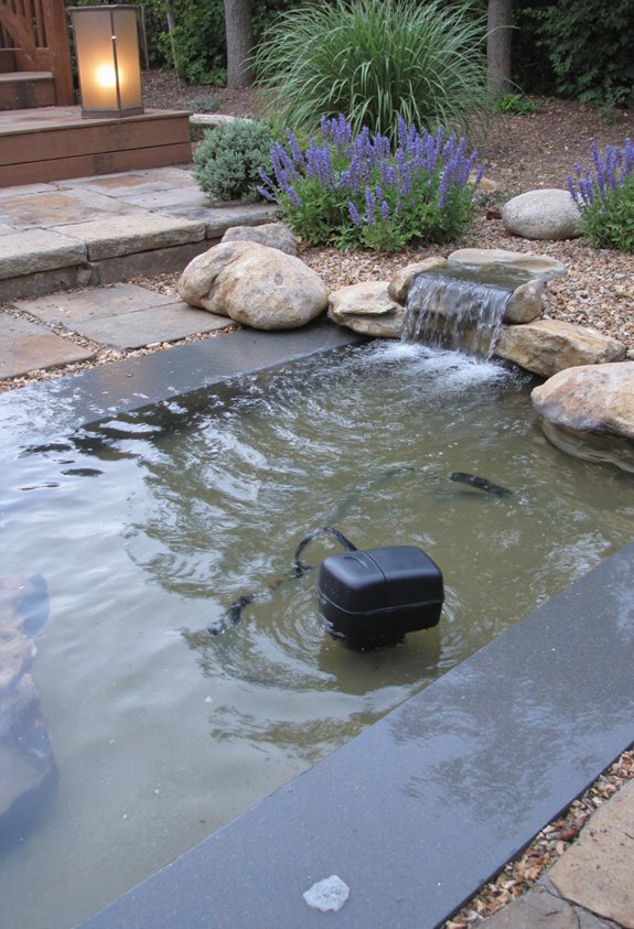 compact recirculating pond guide