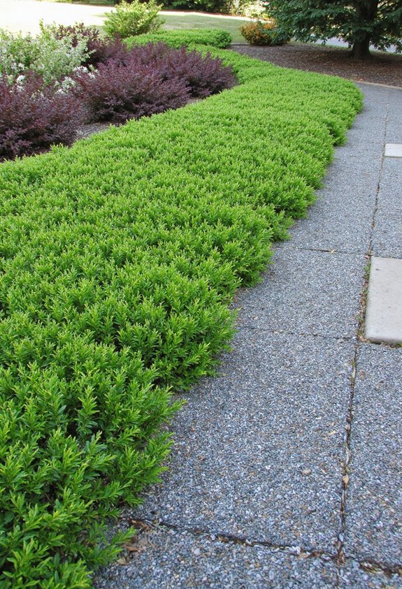compact tidy border groundcovers