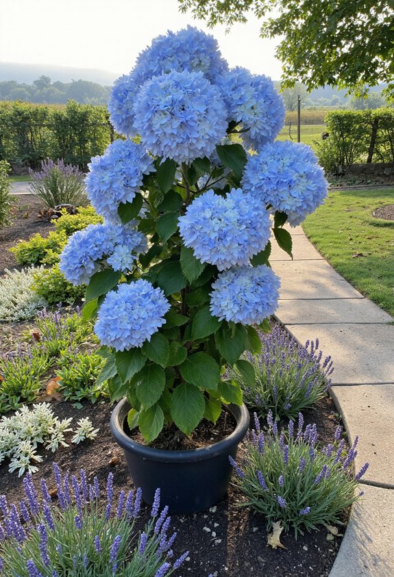 companion plants amplify hydrangea