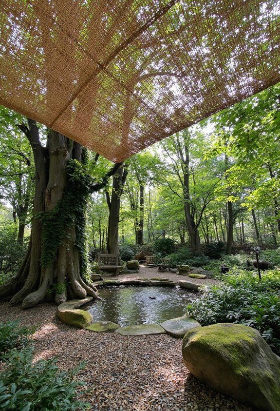 cozy natural fiber canopy