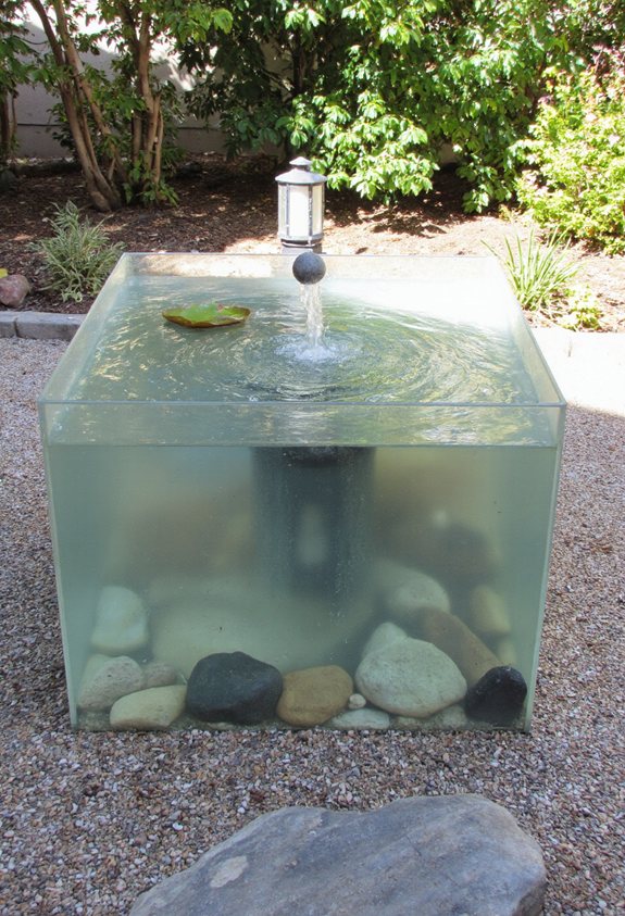 crystal clear acrylic depth