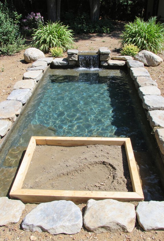deep sloping bio filtered pond
