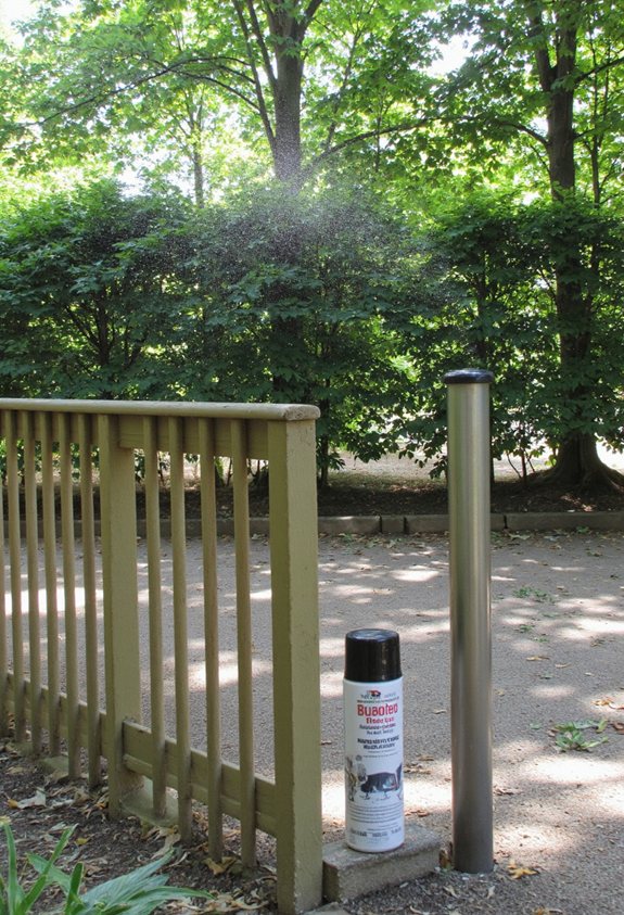 deer repellent fence application