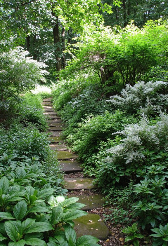 dense layered shade garden