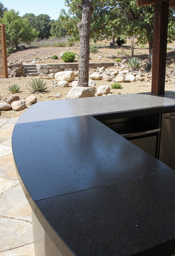 durable river stone countertop