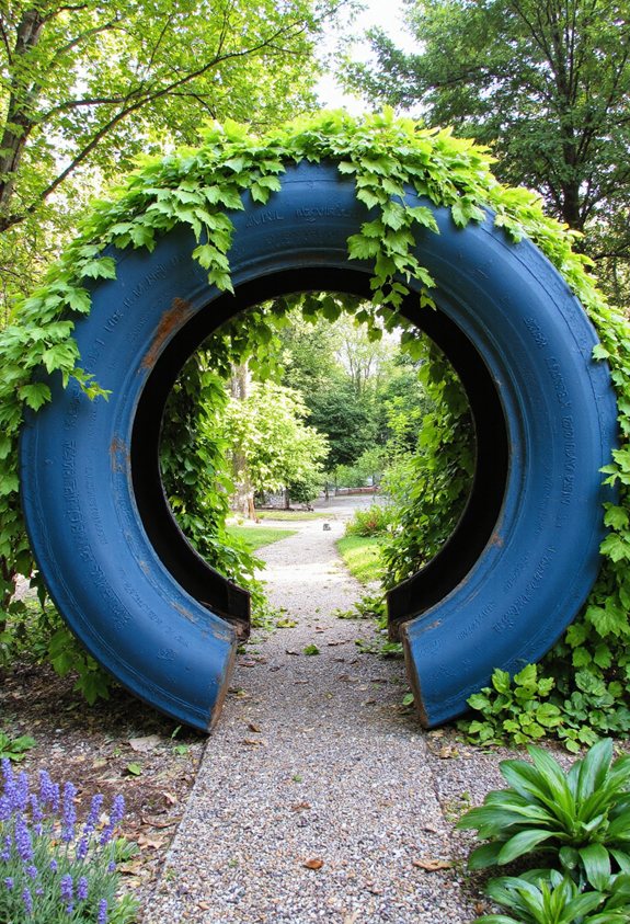 eco tire tire gate arch