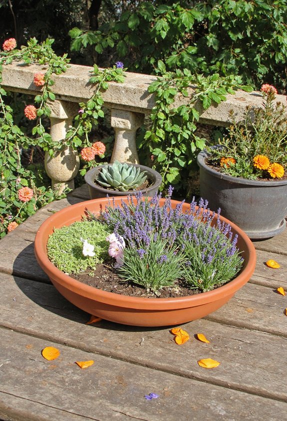 edible flower herb patio
