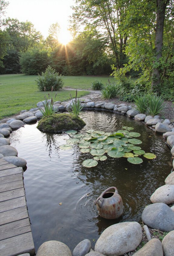 flexible liner natural pond