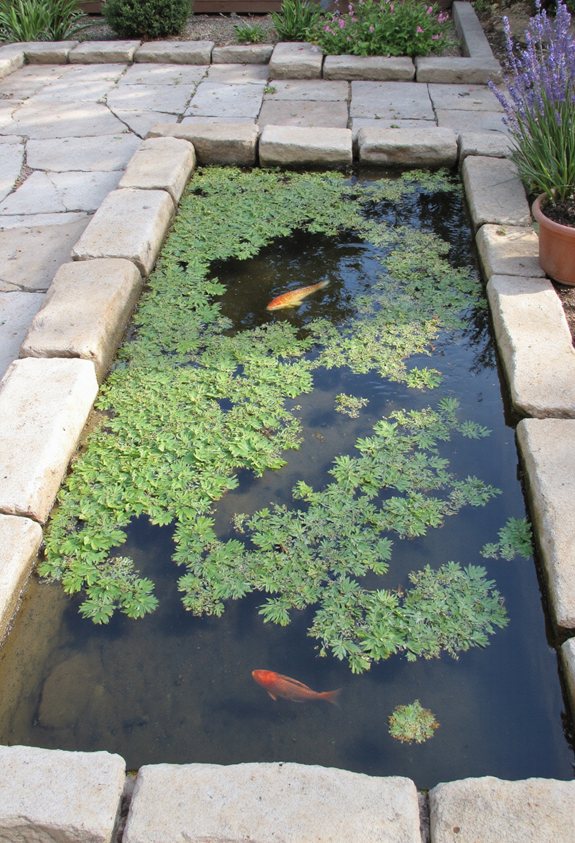 floating plants clear water