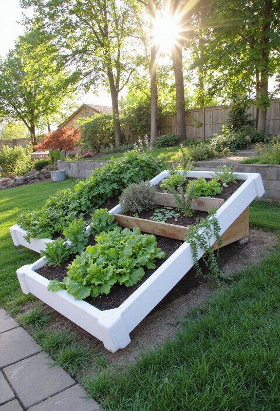 floating sloping garden island