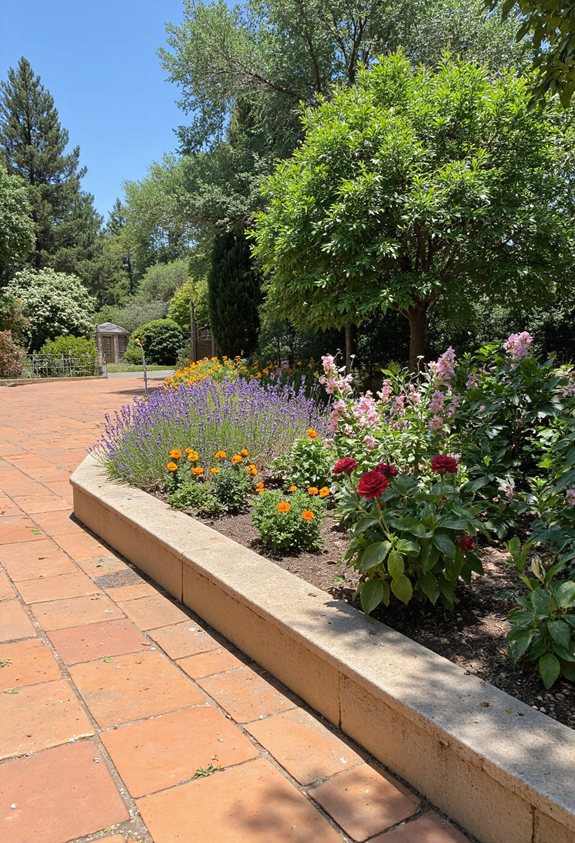 garden edge seating nook