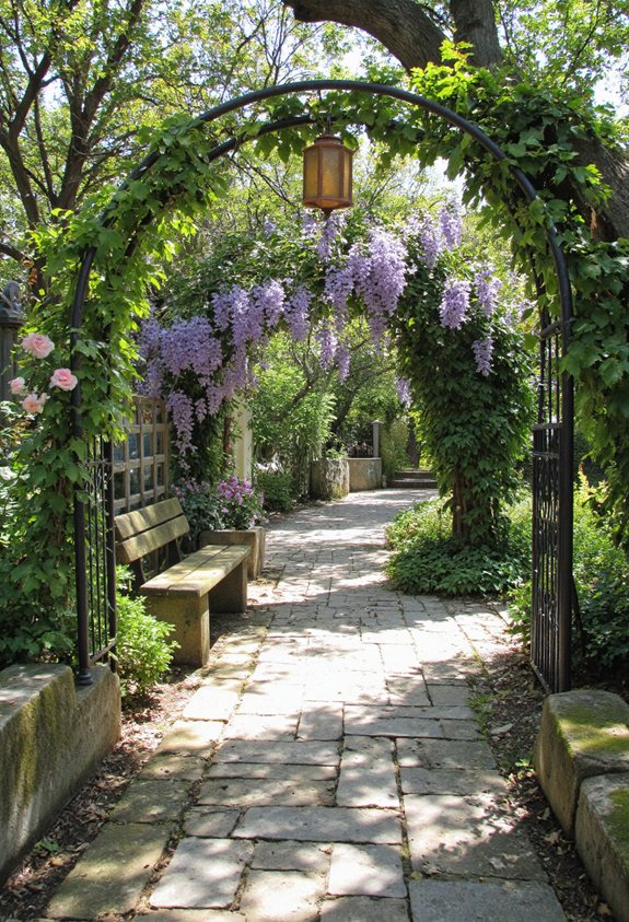 graceful arch garden pathway