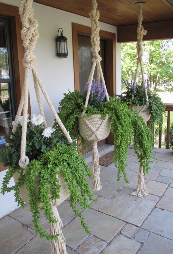 hanging ivy macram planters