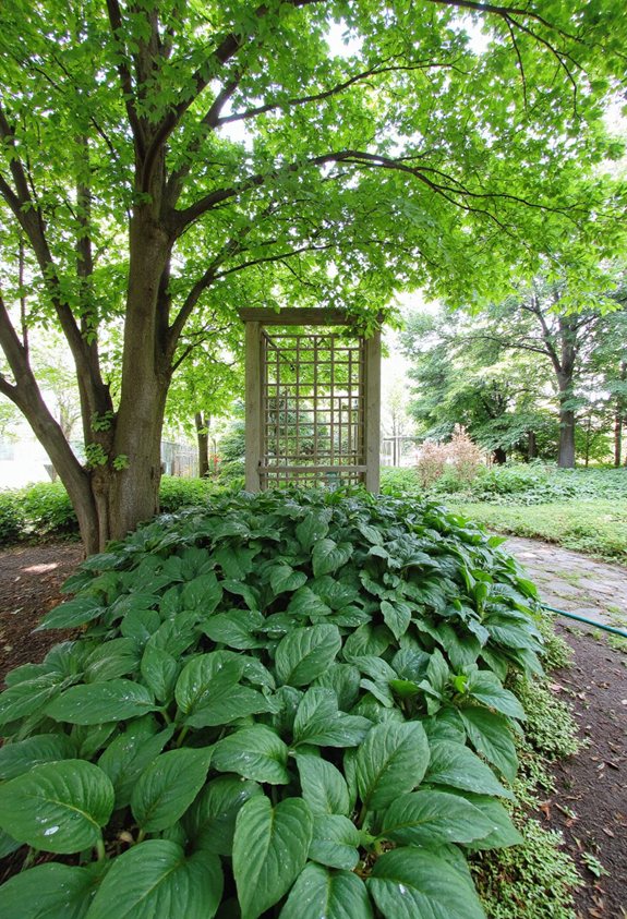 hosta drip irrigation setup