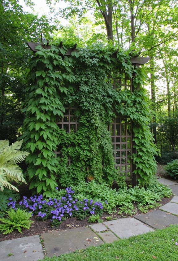hostas frame vertical gardens