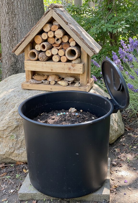 in box compost habitat