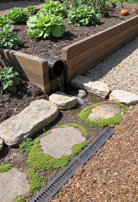 integrated drainage for raised beds