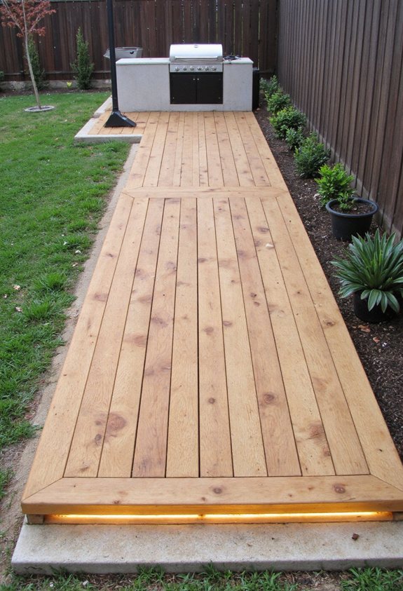 integrated grill deck features