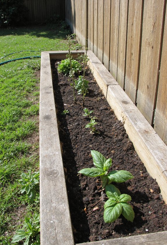 l shaped garden bed