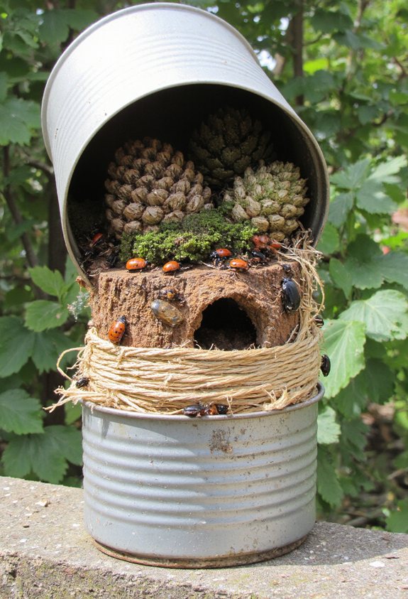 layered tin can bughotel