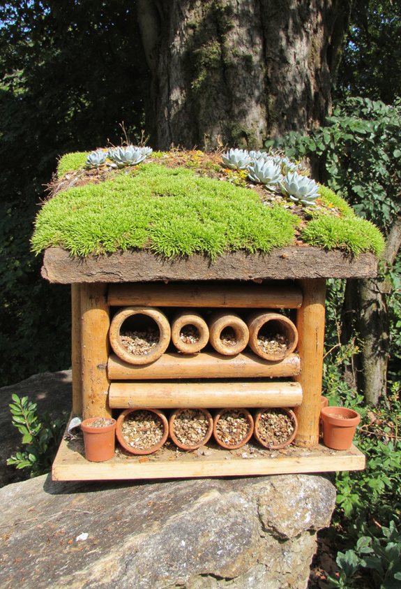 living moss succulent roof