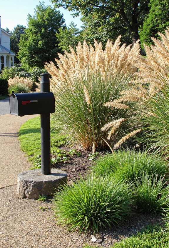 living swaying seasonal grasses