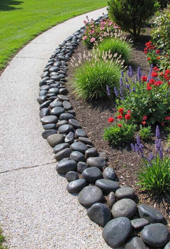 low cost drainage border