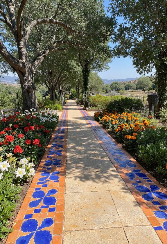 mediterranean tile border design