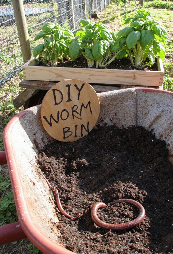 mobile worm compost bin
