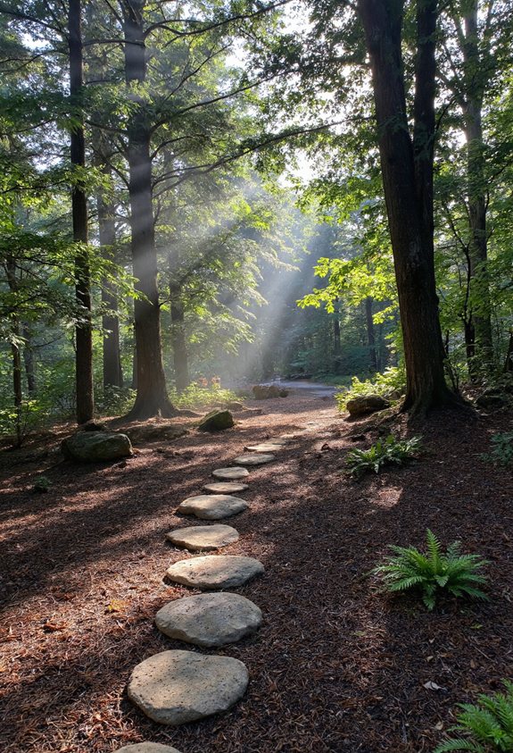 mulched forest floor ambiance