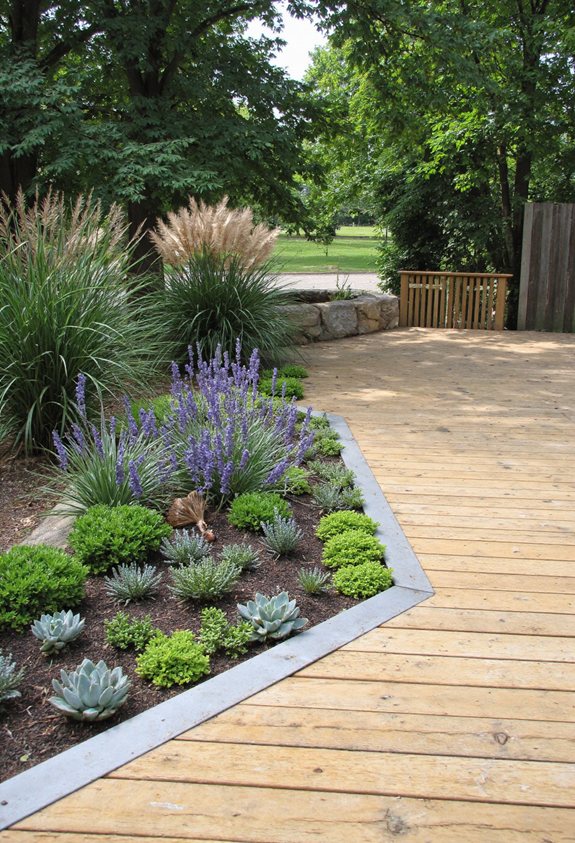 narrow planter deck oasis