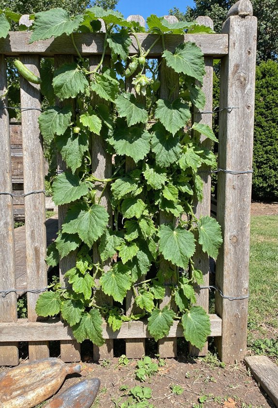 old fence vertical garden