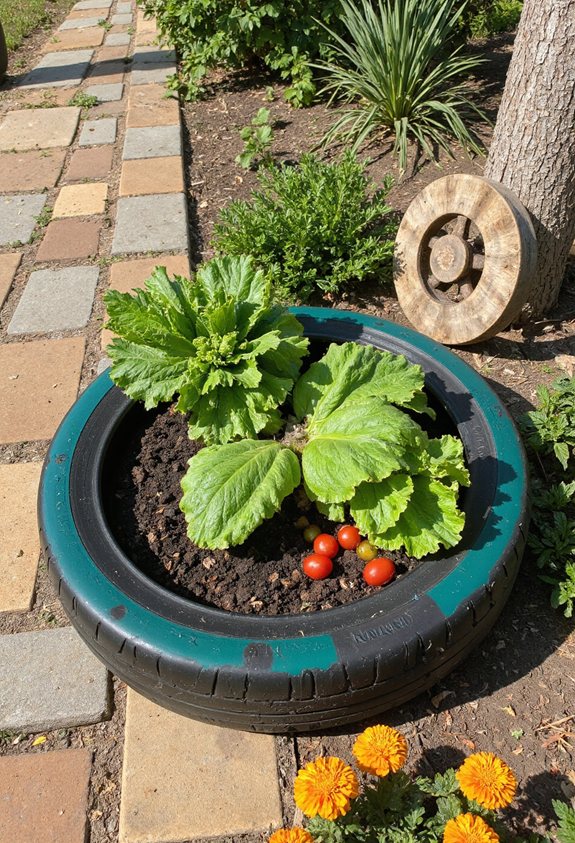 portable tire raised bed