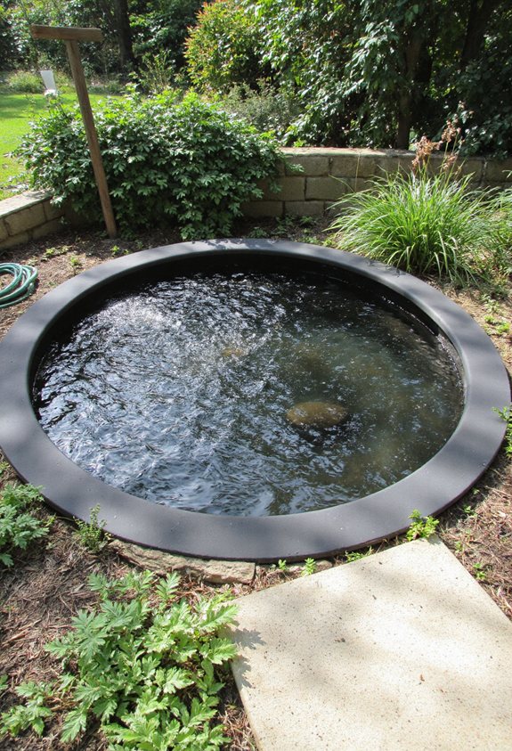 pre filled pond installation