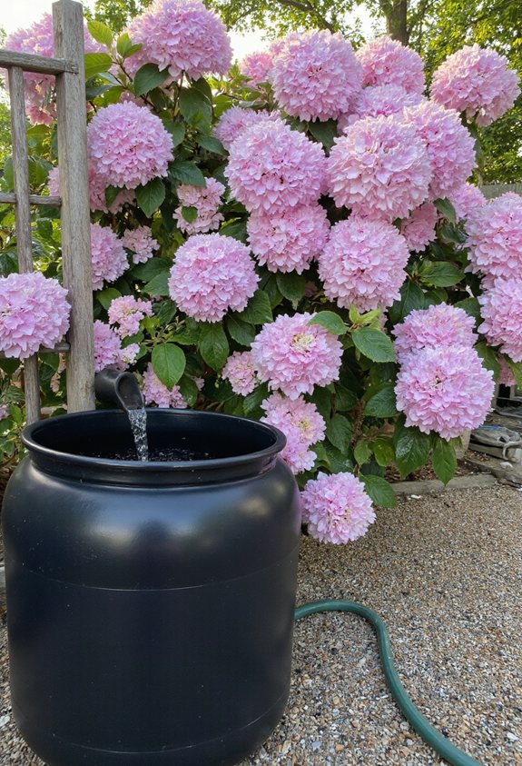 rain barrel gravity water collection