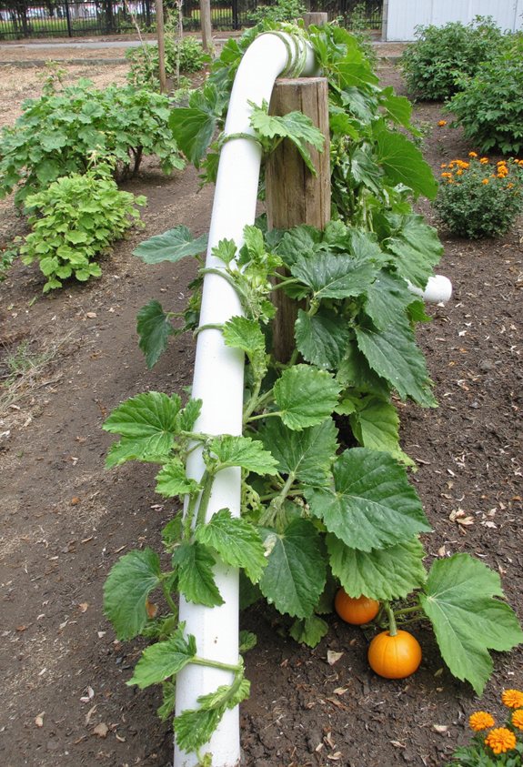 rain gutter trellis guide
