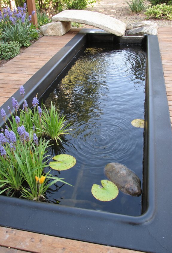 raised deck mini pond