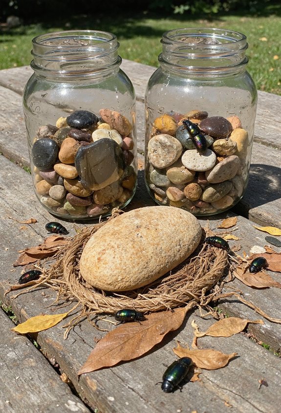 recycled glass jar habitats