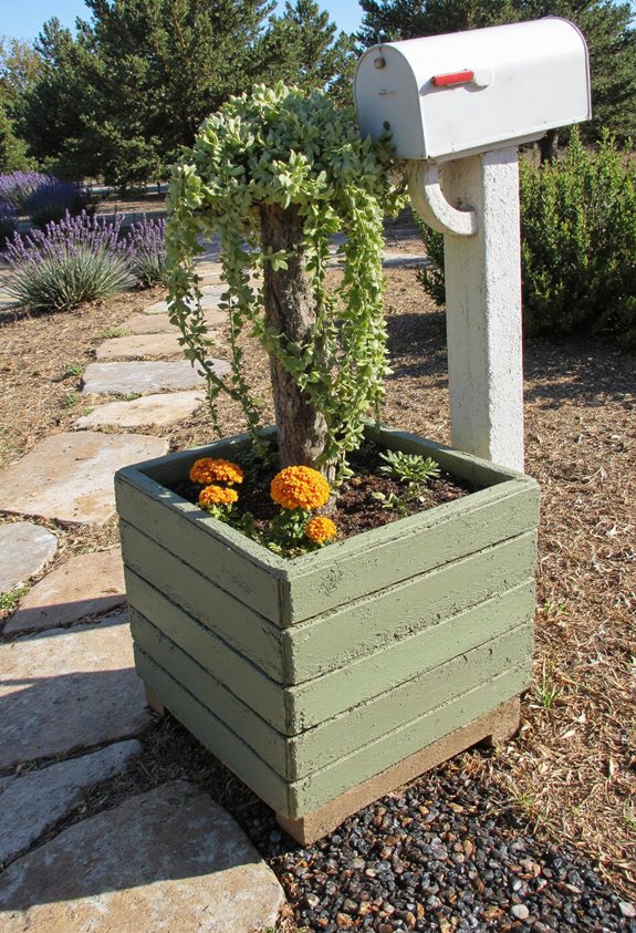 recycled pallet wood planters
