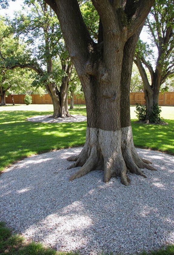 reflective mulch cools trees
