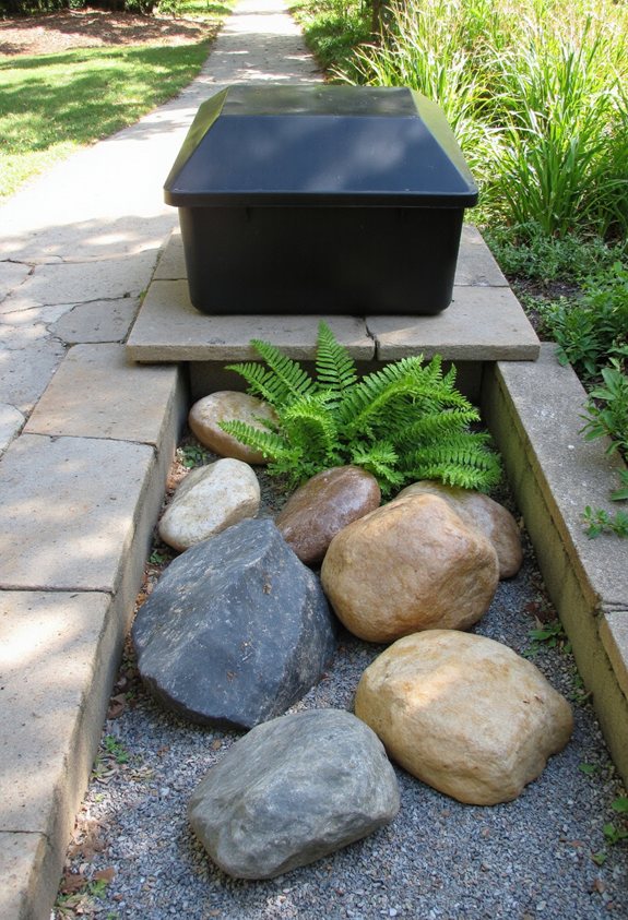 rock lined odor free compostrock lined odor free compost