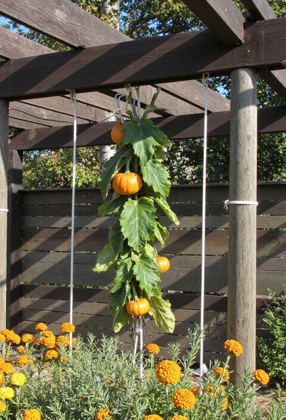 rope clip squash pergola